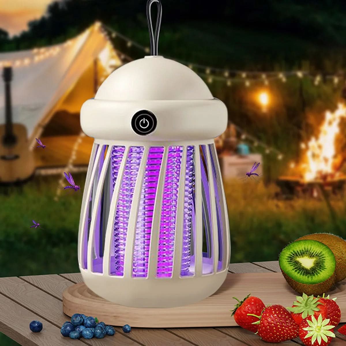 LUMAGUARD – Eliminador de mosquitos UV con rejilla eléctrica de 3000V