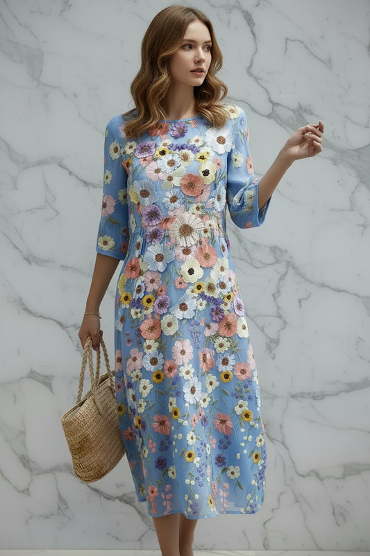 Adriana | Vestido Floral Elegante
