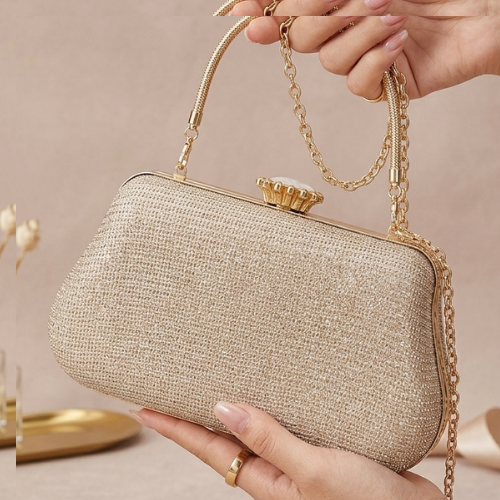 Clutch elegante de noche con cadena para mujer