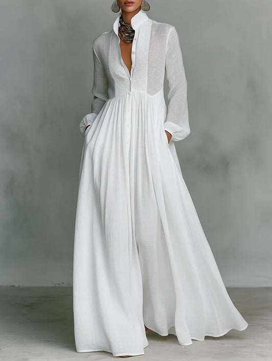 VERONICA | VESTIDO MAXI MINIMALISTA
