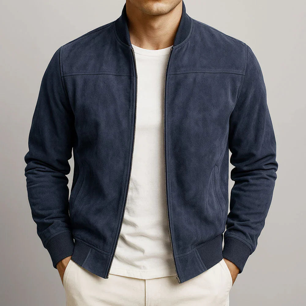 Chaqueta de piel de ante