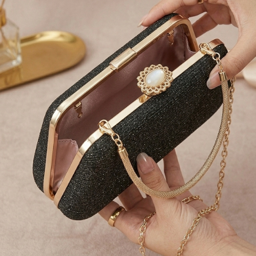 Clutch elegante de noche con cadena para mujer