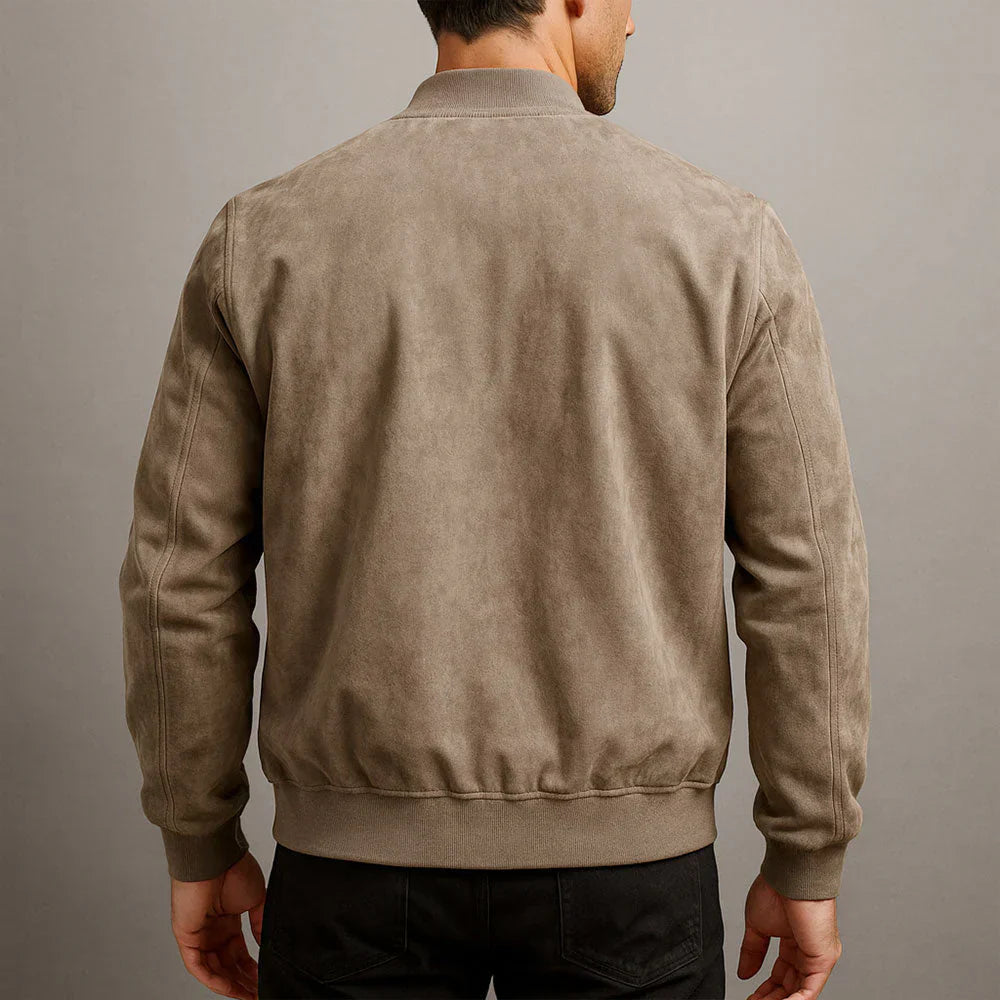 Chaqueta de piel de ante