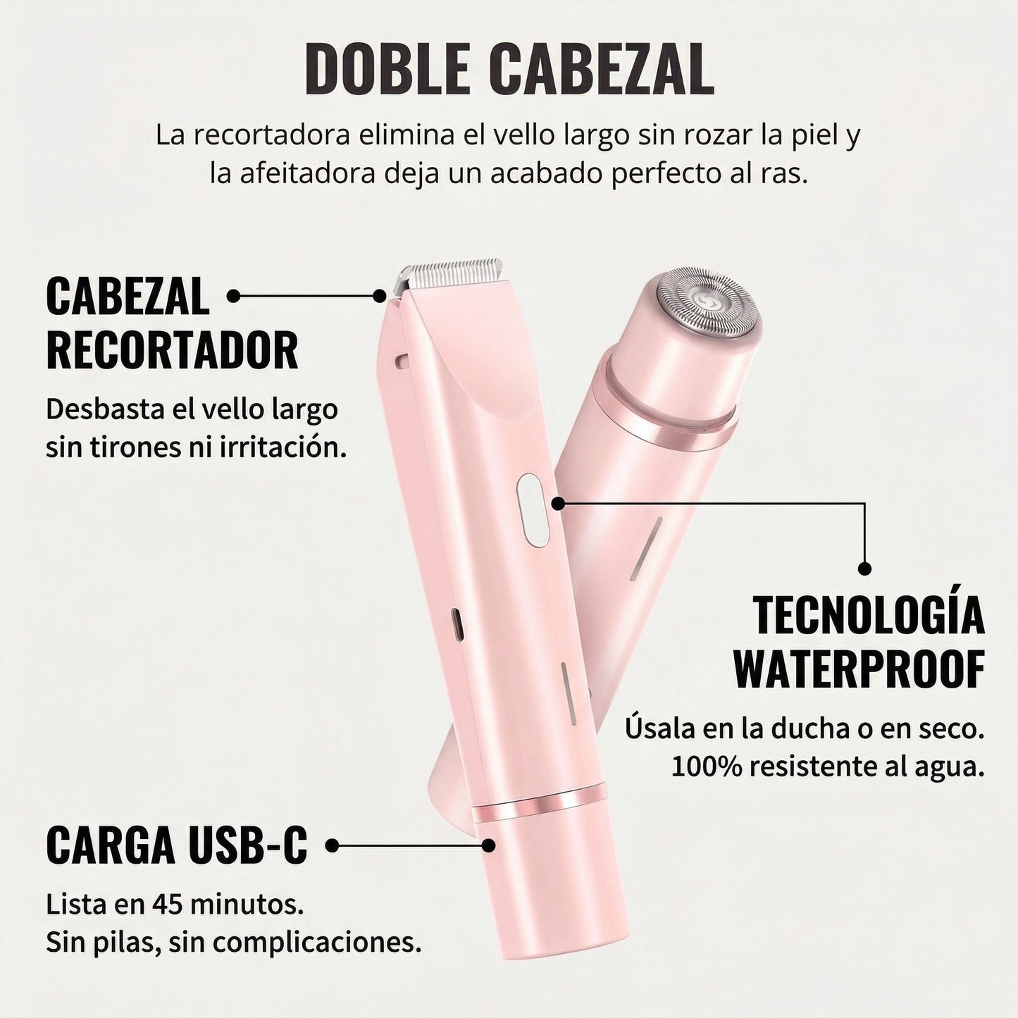 Maquinilla 2 en 1 para Bikini y Cuerpo ™