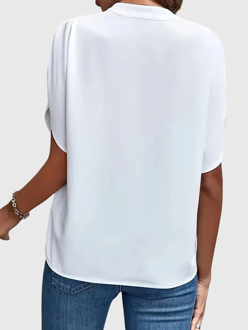 VALERIA | CAMISA ELEGANTE DE CUELLO EN V