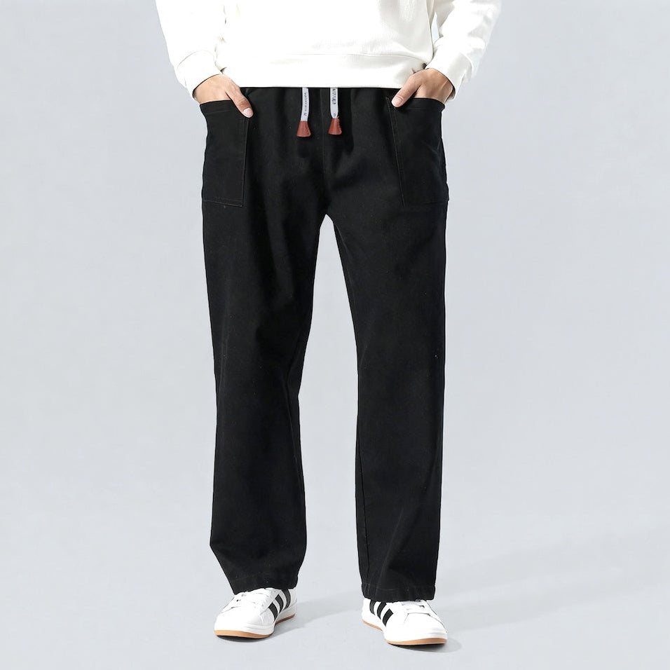 – Pantalón Recto Casual Cómodo