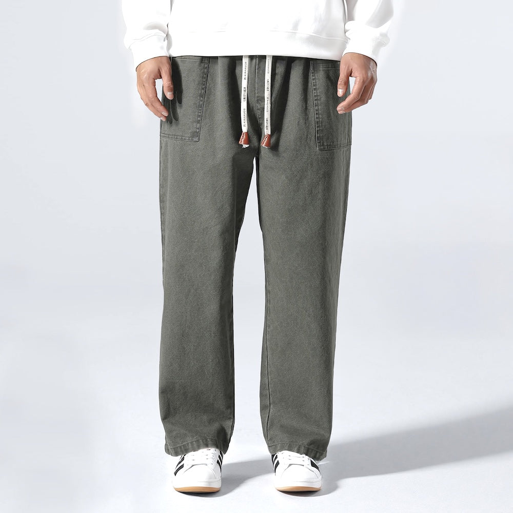 – Pantalón Recto Casual Cómodo