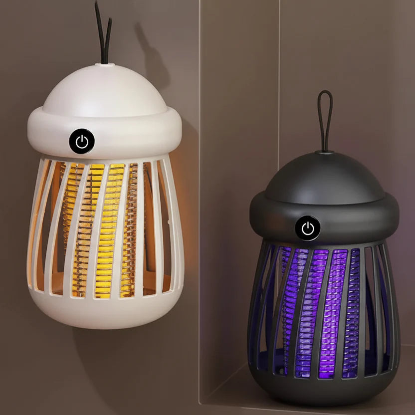 LUMAGUARD – Eliminador de mosquitos UV con rejilla eléctrica de 3000V