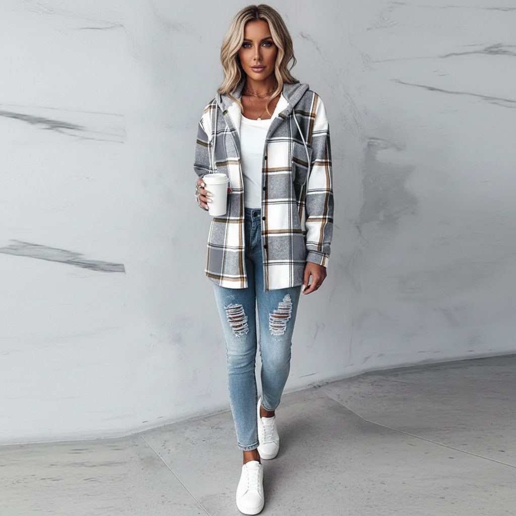 Sara Labins| Chaqueta de Otoño Suave y Cálida