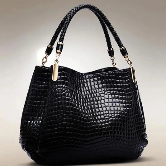 Bolso tote con estampado de cocodrilo