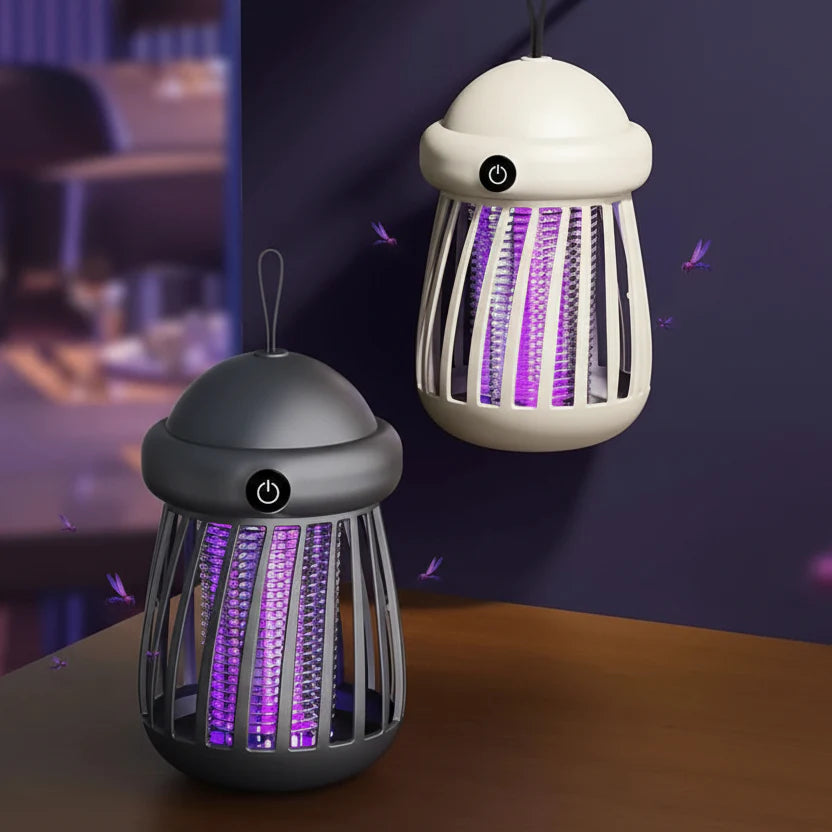 LUMAGUARD – Eliminador de mosquitos UV con rejilla eléctrica de 3000V