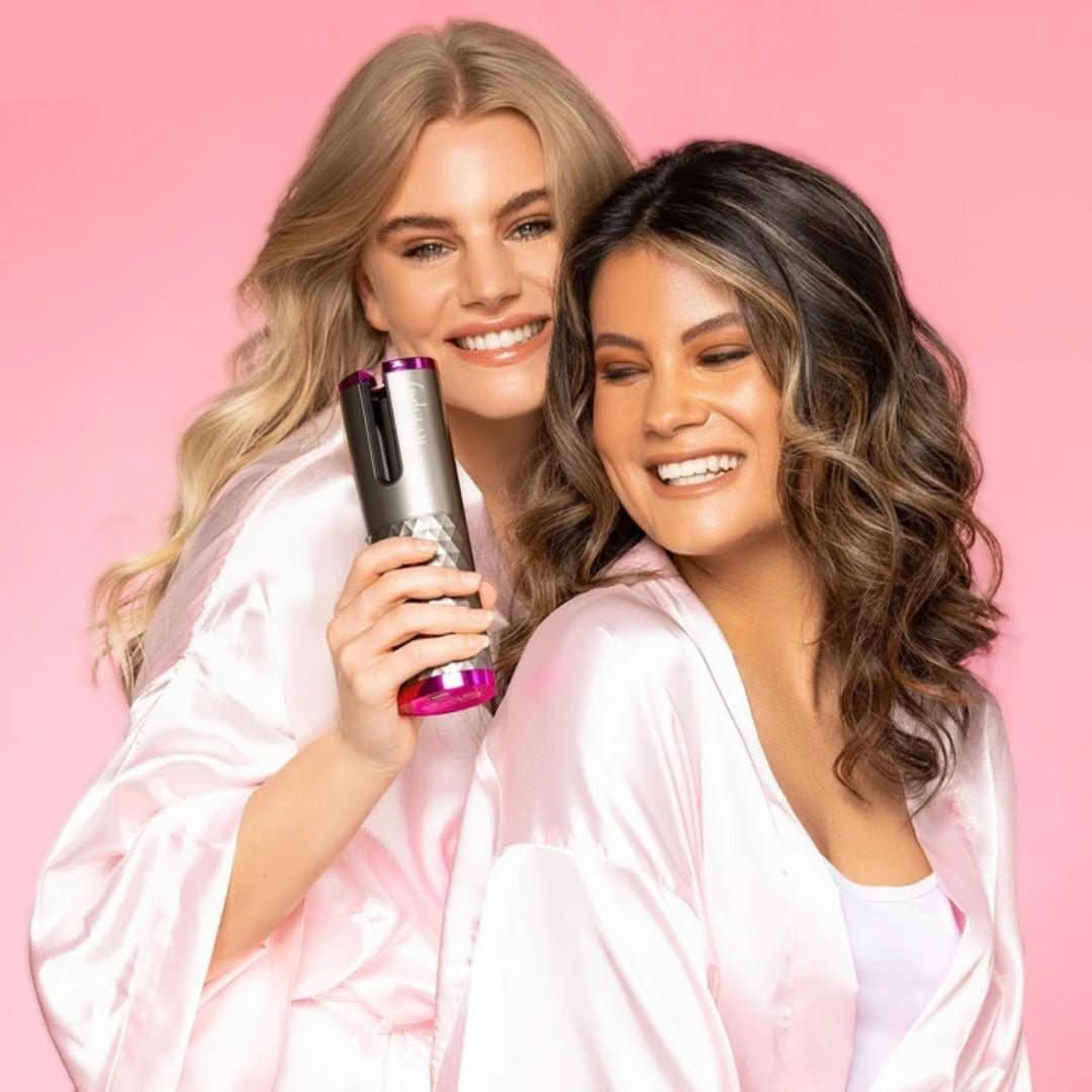Curlmaster Rizador Automático Inalámbrico – Rizador Sin Cable para Rizos Perfectos