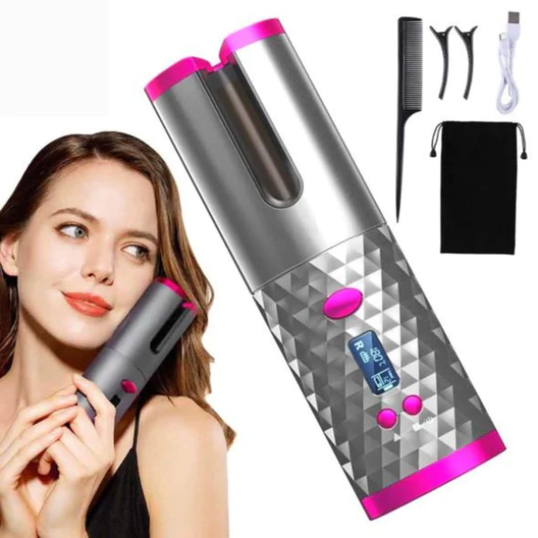Curlmaster Rizador Automático Inalámbrico – Rizador Sin Cable para Rizos Perfectos