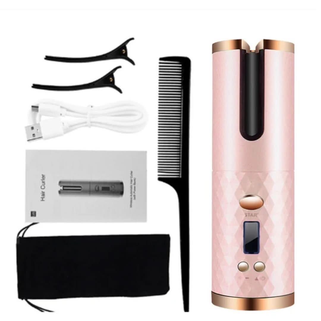Curlmaster Rizador Automático Inalámbrico – Rizador Sin Cable para Rizos Perfectos