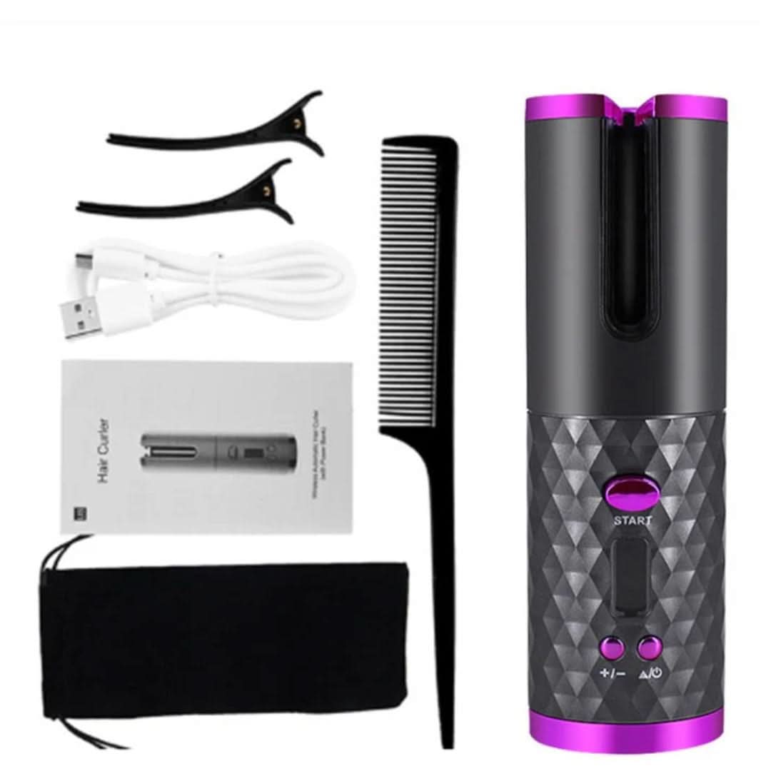 Curlmaster Rizador Automático Inalámbrico – Rizador Sin Cable para Rizos Perfectos
