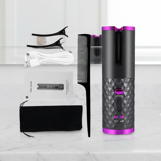 Curlmaster Rizador Automático Inalámbrico – Rizador Sin Cable para Rizos Perfectos