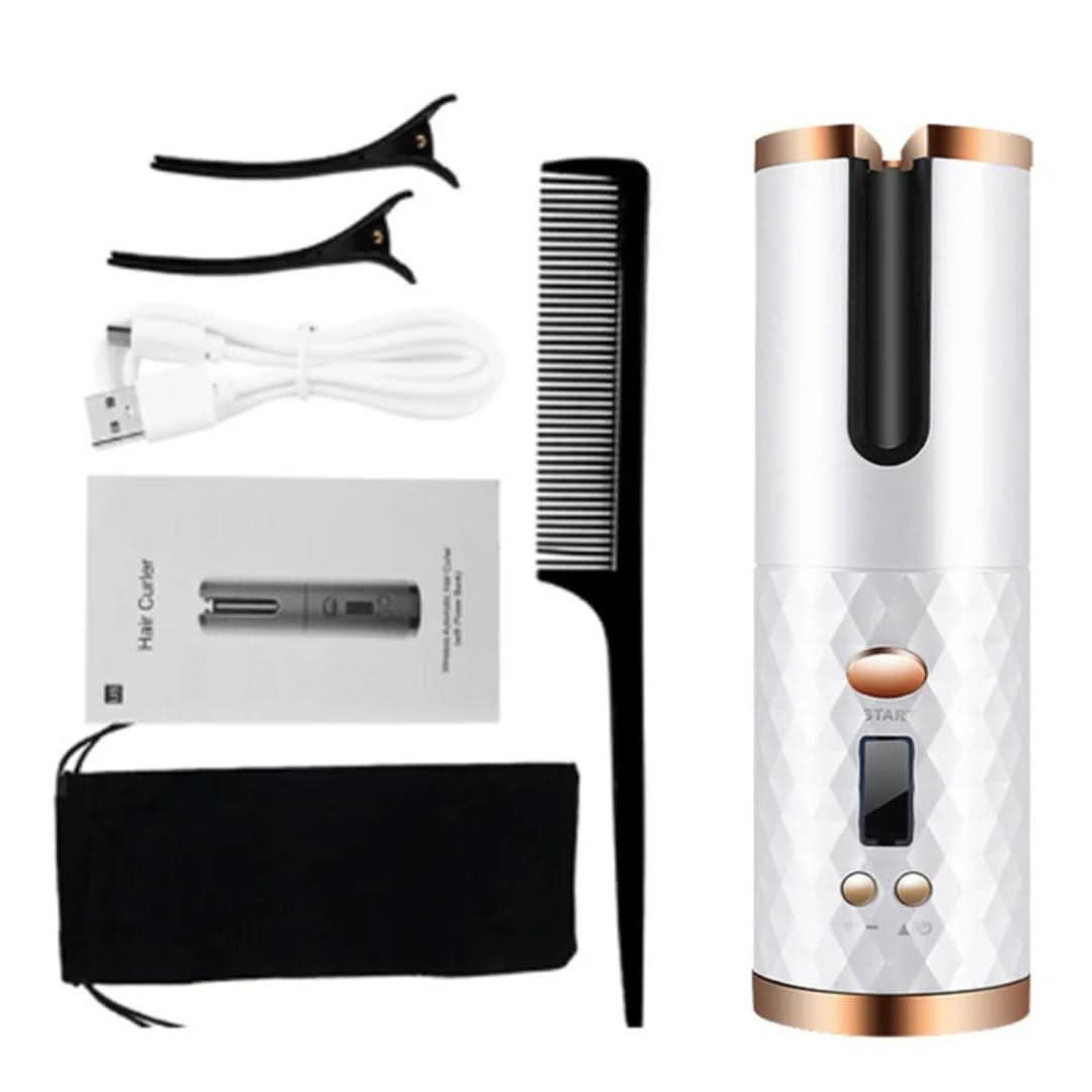 Curlmaster Rizador Automático Inalámbrico – Rizador Sin Cable para Rizos Perfectos
