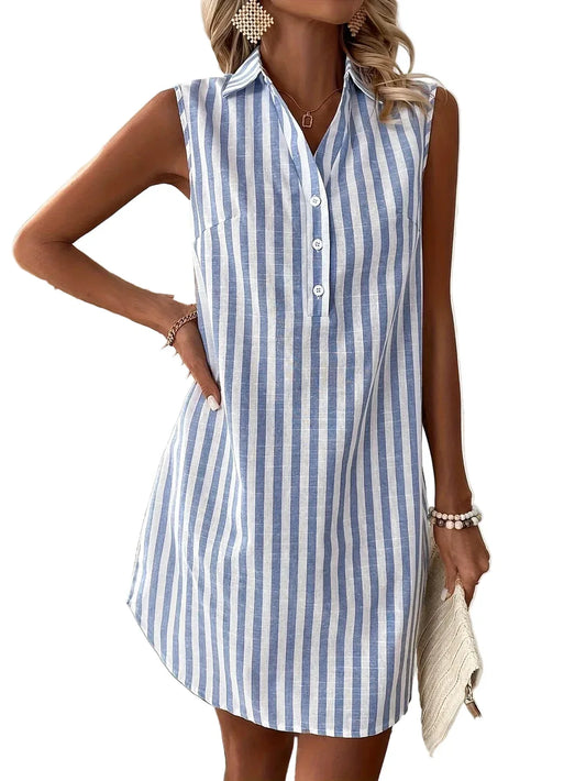MARINA | VESTIDO CAMISERO DE RAYAS