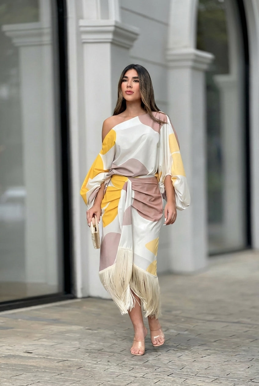 Sara Labins  | Conjunto dos piezas con flecos