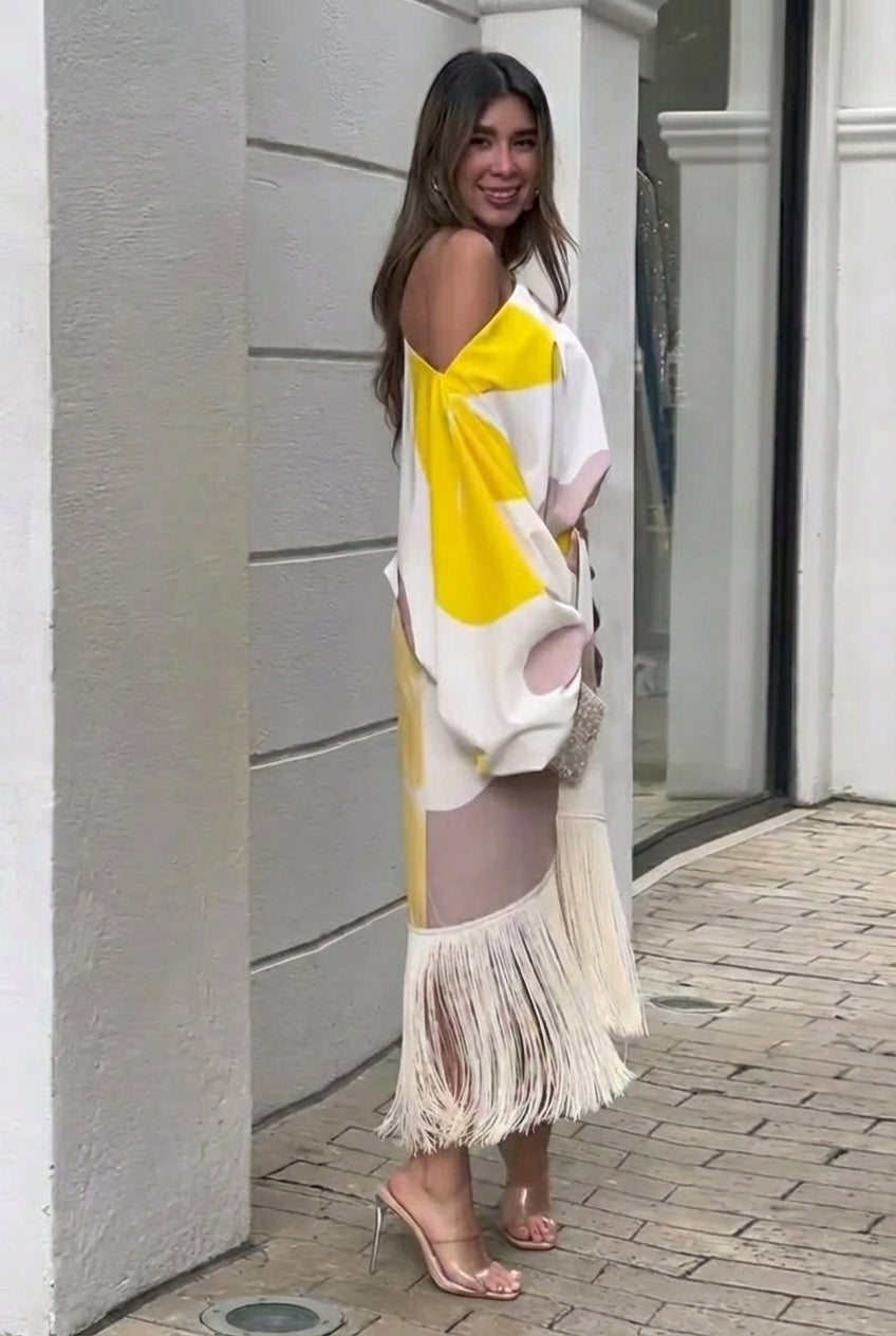 Sara Labins  | Conjunto dos piezas con flecos