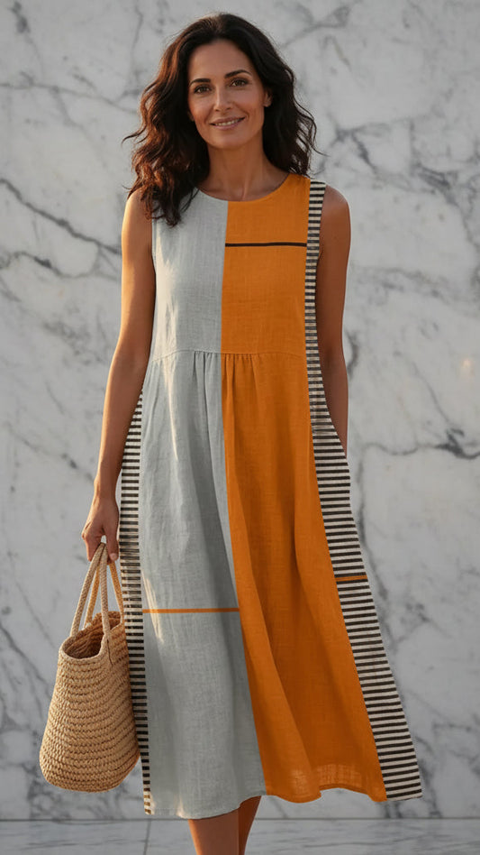 Maite| Vestido de verano ligero y sin mangas