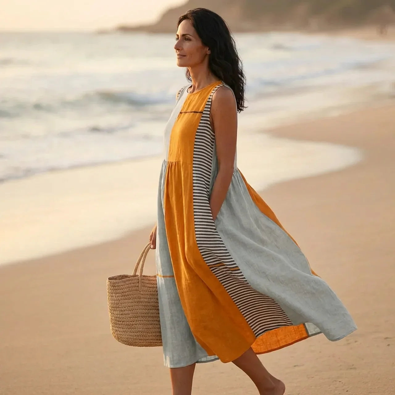 Maite| Vestido de verano ligero y sin mangas