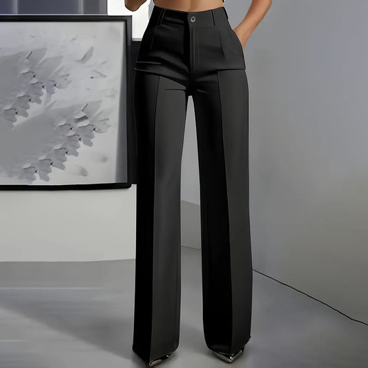 Pantalones elegantes para mujer de cintura alta