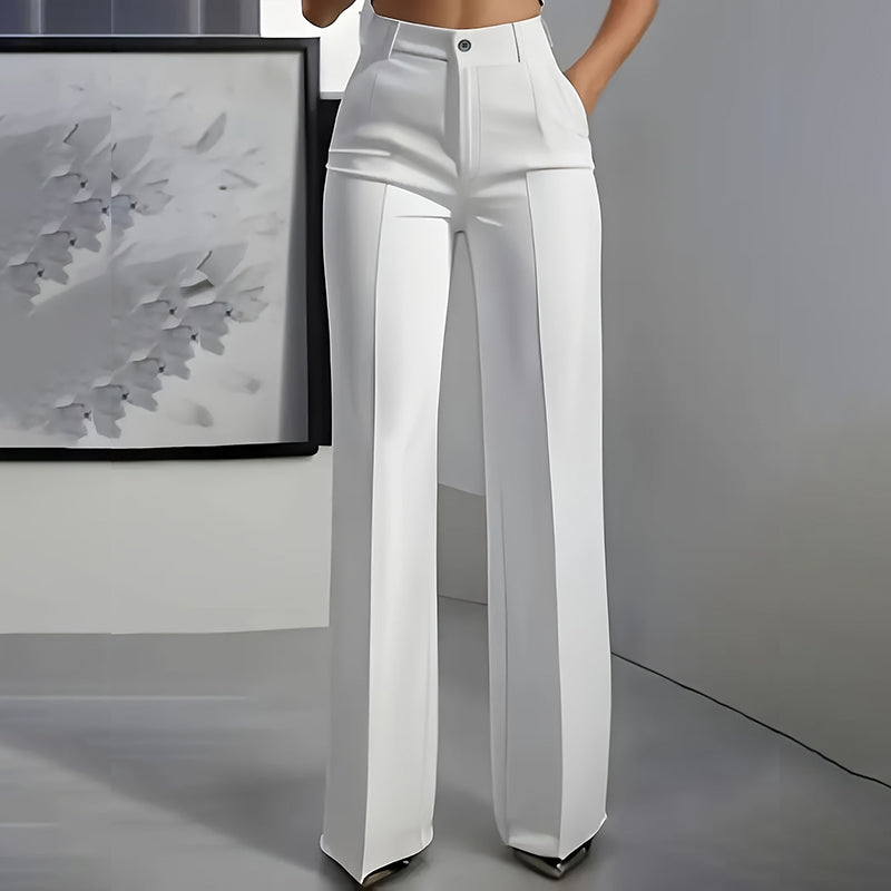 Pantalones elegantes para mujer de cintura alta