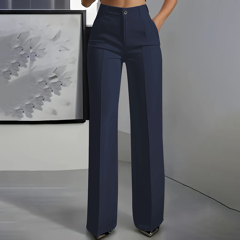 Pantalones elegantes para mujer de cintura alta