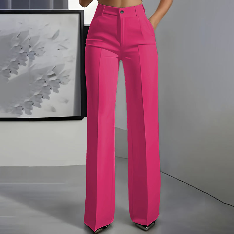 Pantalones elegantes para mujer de cintura alta