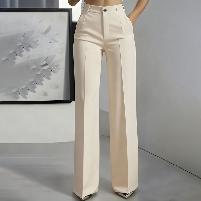 Pantalones elegantes para mujer de cintura alta