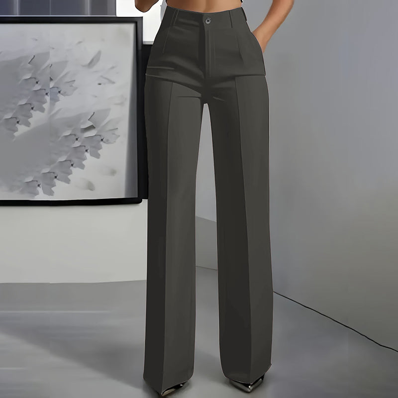 Pantalones elegantes para mujer de cintura alta