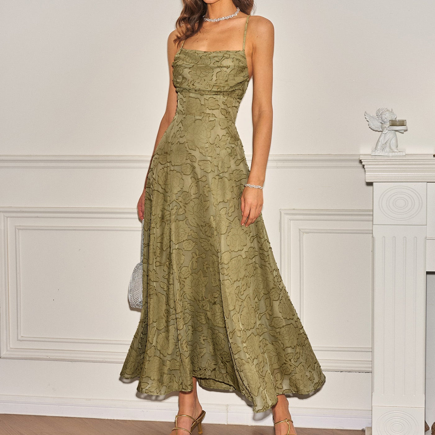 Vestido Maxi Verde Mirella